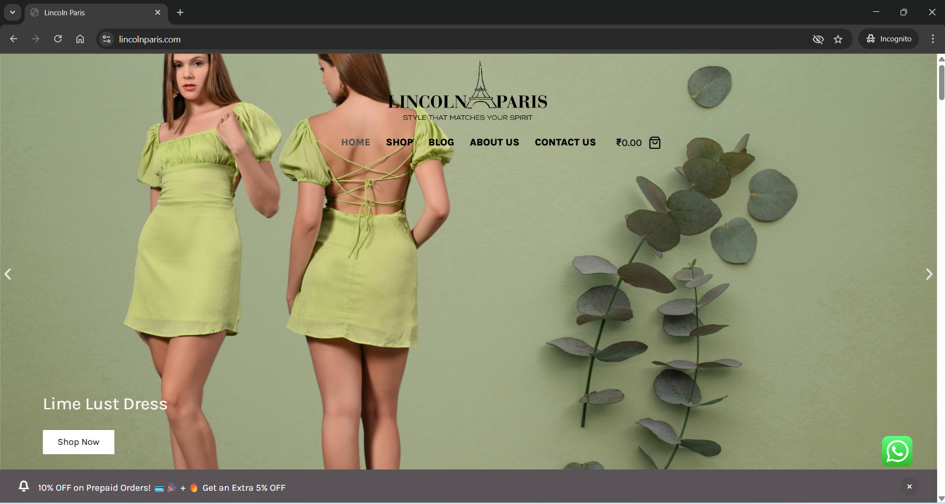 WordPress E-commerce Website